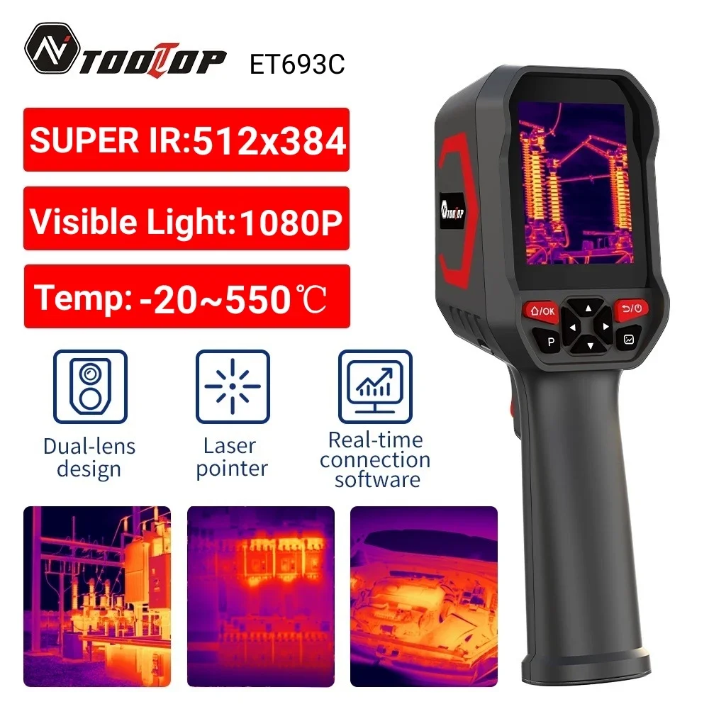 Thermal Imaging Camera Pcb Repair - TOOLTOP ET693C Super IR 512x384 열화상