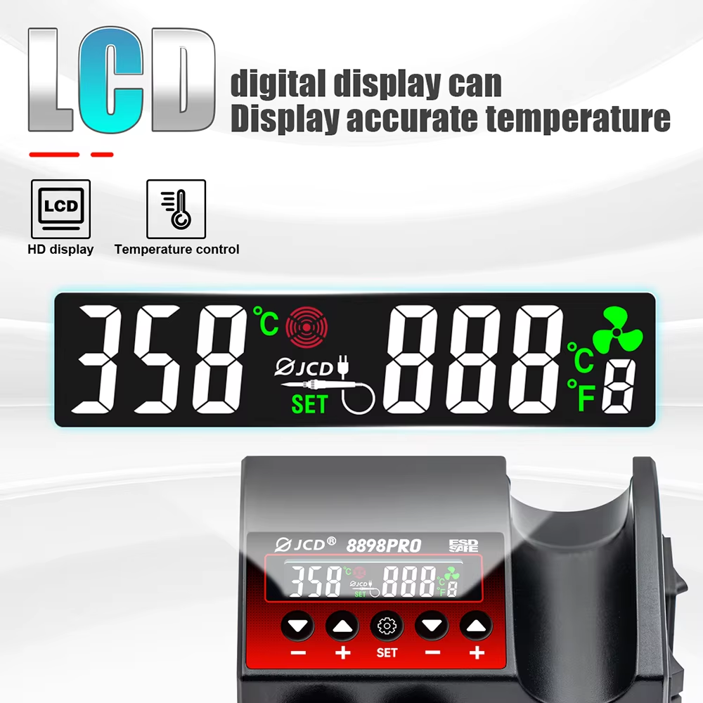 JCD 신형 업그레이드 2 IN 1 납땜 스테이션 LC - 2 In 1 Soldering Rework Station 750W 리뷰 및 가격