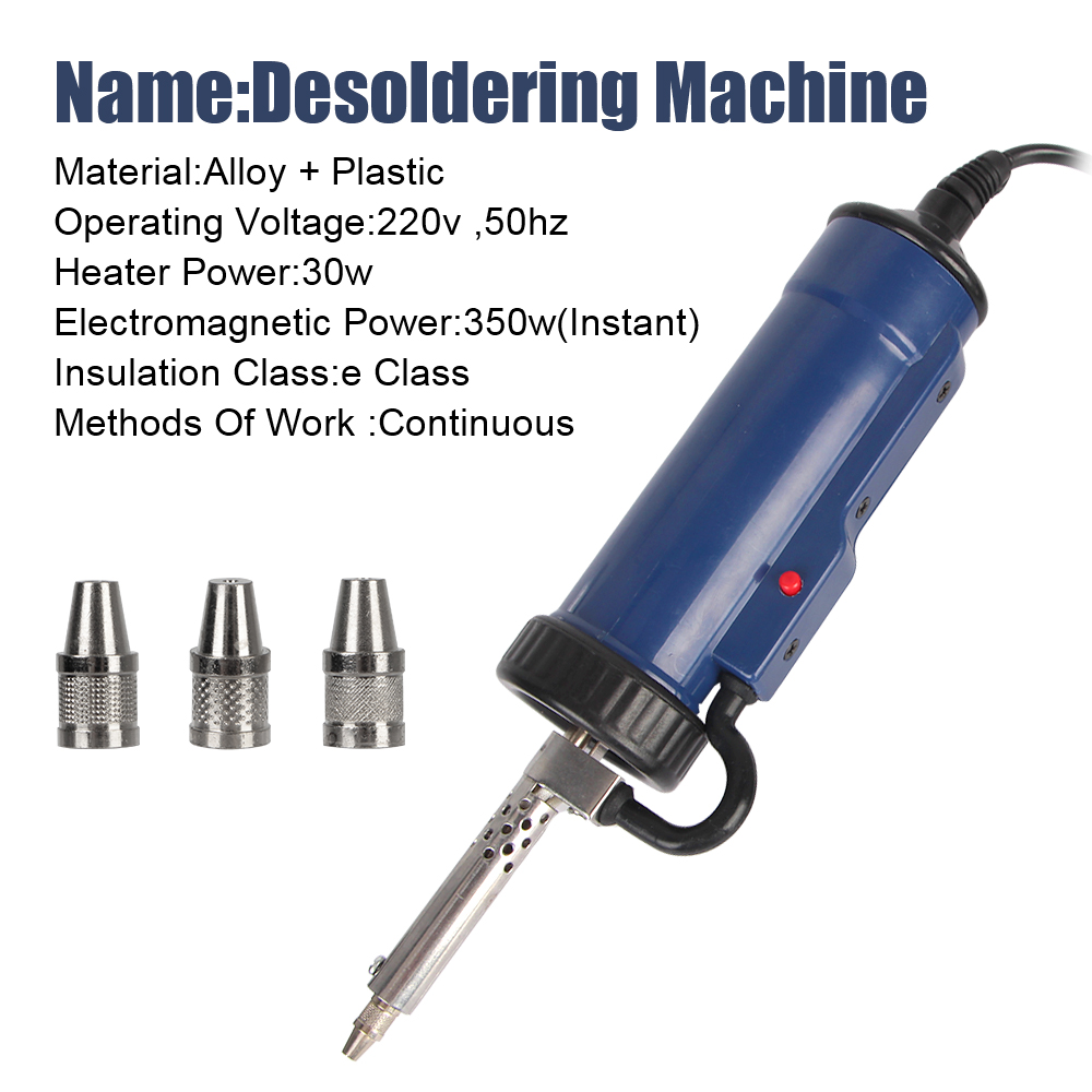 3 개의 흡입 노즐이있는 주석 빨판 진공 EU/US 플 - Desoldering Pump Electric Vacuum Station 리뷰 및 가격