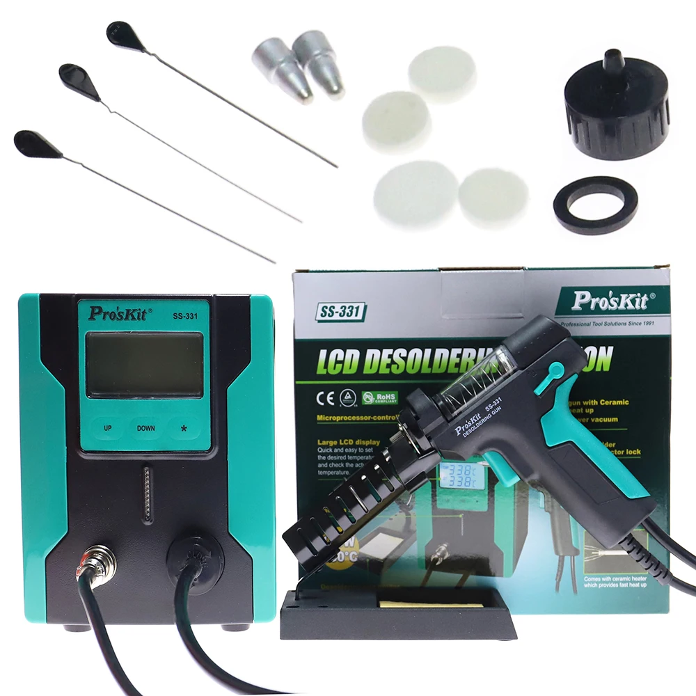 SS-331 LCD 디지털 전기 납땜 제거 스테이션 틴 - Desoldering Pump Electric Vacuum Station 리뷰 및 가격